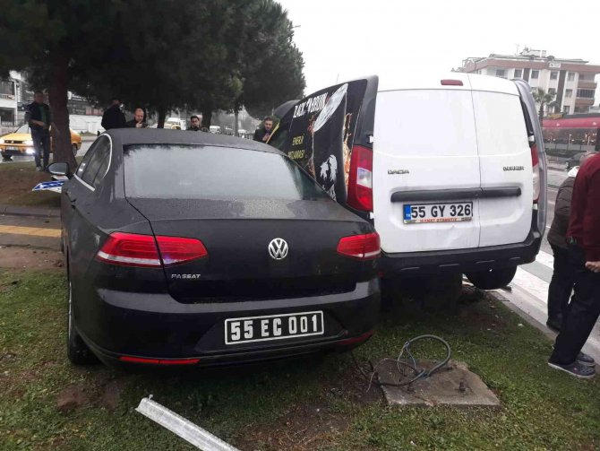 İ̇lkadım Belediye Başkanı Necattin Demirtaş Trafik Kazası Geçirdi