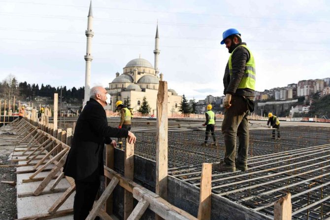 Trabzon’da Yeni Otogar İnşaatı Sürüyor