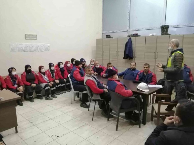 Saha Personellerine İş Güvenliği Anlatıldı
