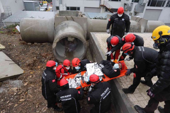 Kartal Belediyesi Ve Akut Vakfı’ndan Ortak Tatbikat