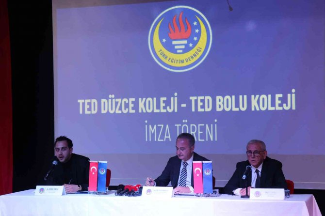 Ted Bolu Ve Düzce Koleji Okullarının İmza Töreni Gerçekleşti