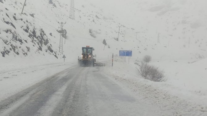 Van’da Bahçesaray Yolundaki Üç Ayrı Noktaya Çığ Düştü
