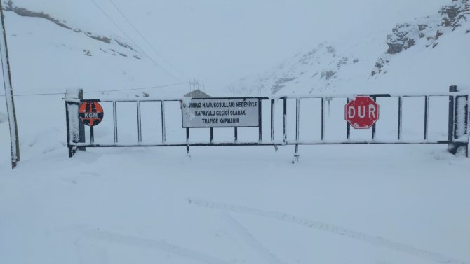 Van’da Bahçesaray Yolundaki Üç Ayrı Noktaya Çığ Düştü