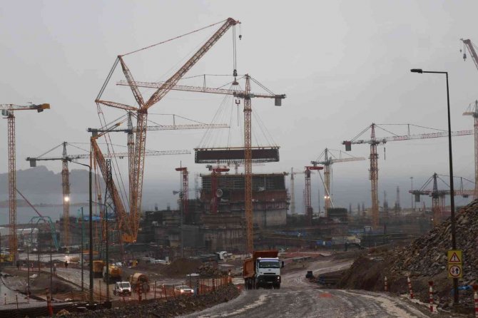 Akkuyu Ngs’nin 1’nci Güç Ünitesine İç Koruma Kabuğunun 5. Katmanı Kuruldu