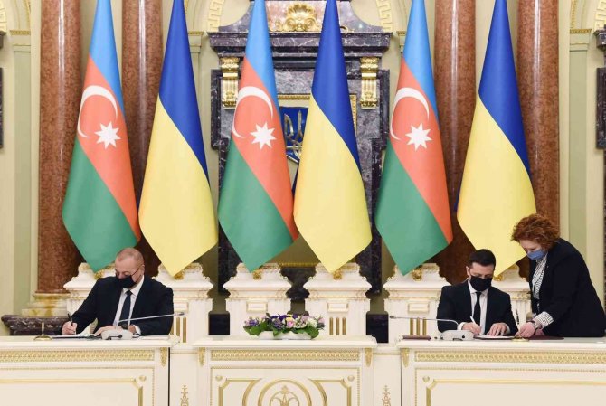Azerbaycan-ukrayna Arasında Tarım, Enerji Ve Ticaret Alanlarında 6 Mutabakat Zaptı İmzalandı