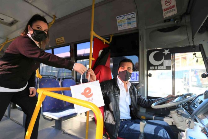 Başkan Atay’dan Toplu Taşımaya Hijyen Desteği