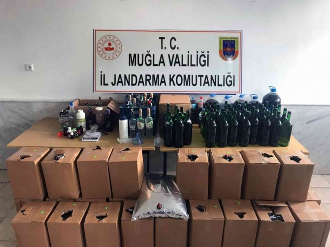 Datça’da Kaçak İçki Operasyonu