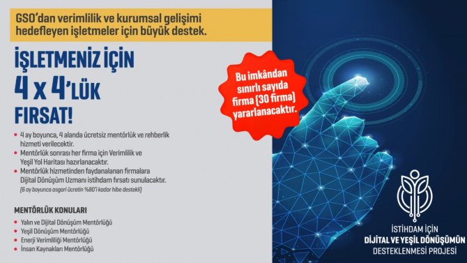 "İ̇stihdam İ̇çin Dijital Ve Yeşil Dönüşümün Desteklenmesi" Projesi Başladı
