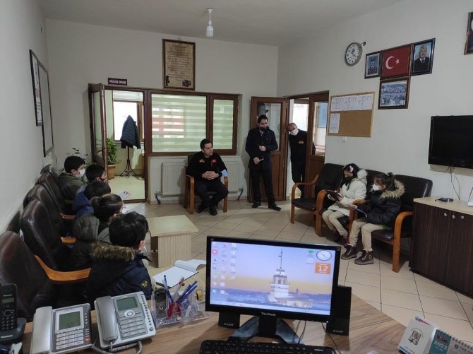 Öğrencilere İtfaiyecilik Anlatıldı