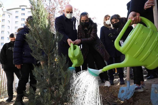 Keçiören Belediye Başkanı Altınok, Çocuklarla Beraber Fidan Dikti