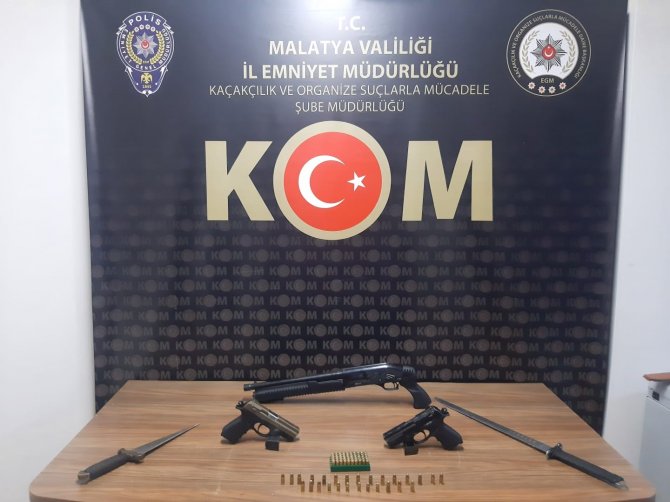 Malatya’da Silah Kaçakçılarına Operasyon