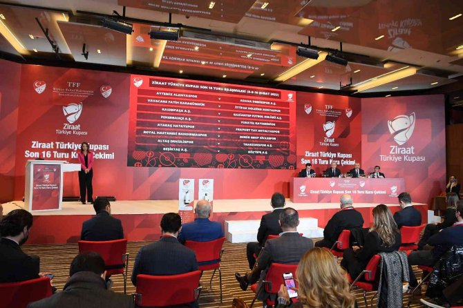 Ziraat Türkiye Kupası Son 16 Turu Kura Çekimi Yapıldı