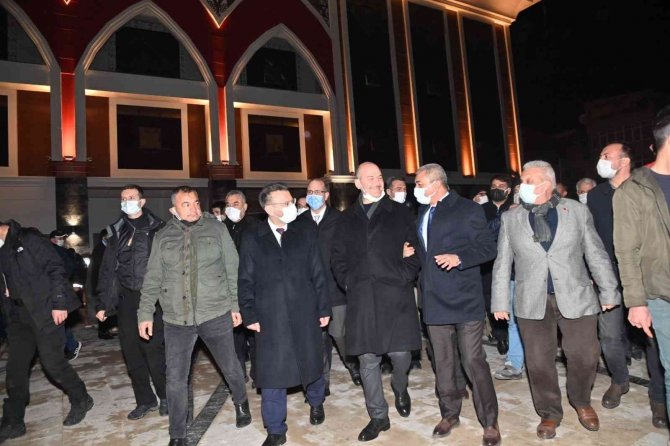 Bakan Soylu, Koçarlı’da İncelemelerde Bulundu