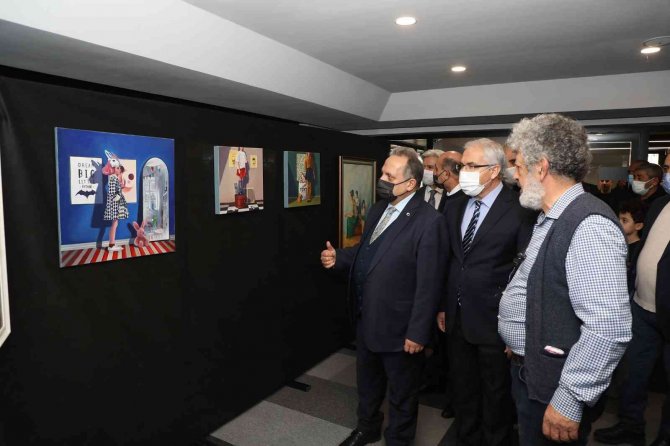Talas’ta ‘Kuşaklararası’ Resim Sergisi Açıldı