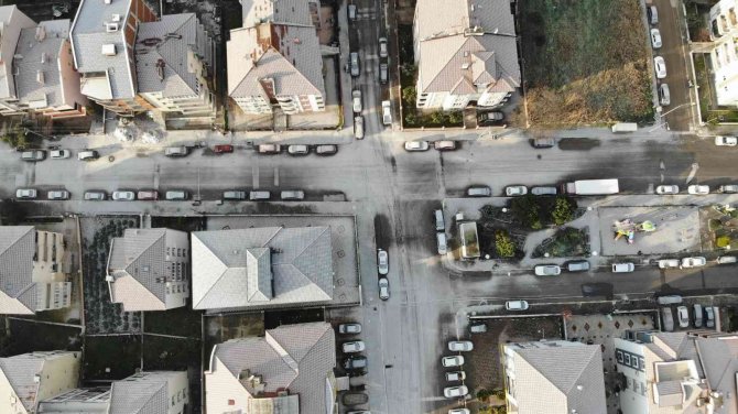 Balıkesir’de Kar 15 Dakika Etkili Oldu
