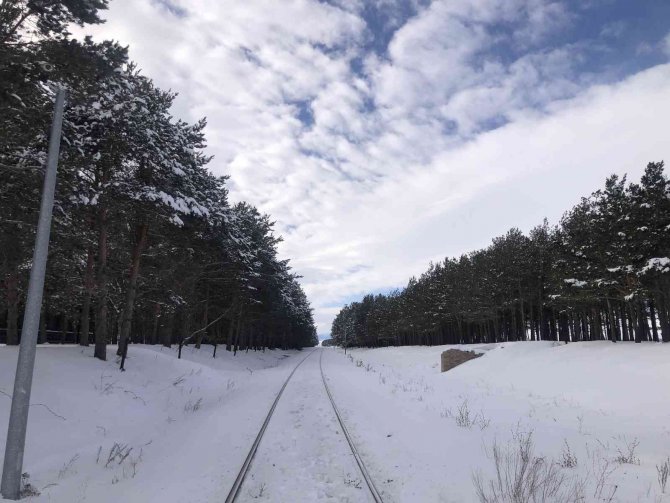 Kars’ta Kartpostallık Kış Görüntüleri