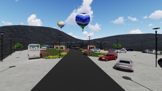 Jeopark Ziyaretçi Merkezi’nde Çalışmalar Sürüyor