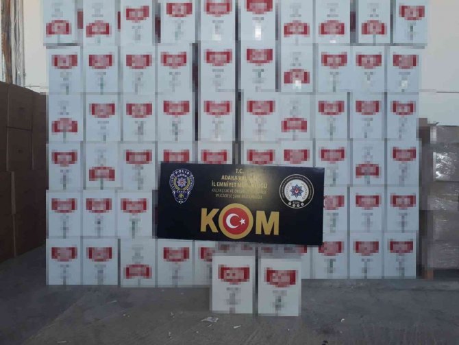 Adana’da 4 Milyon 720 Bin Kaçak Makaron Ele Geçirildi