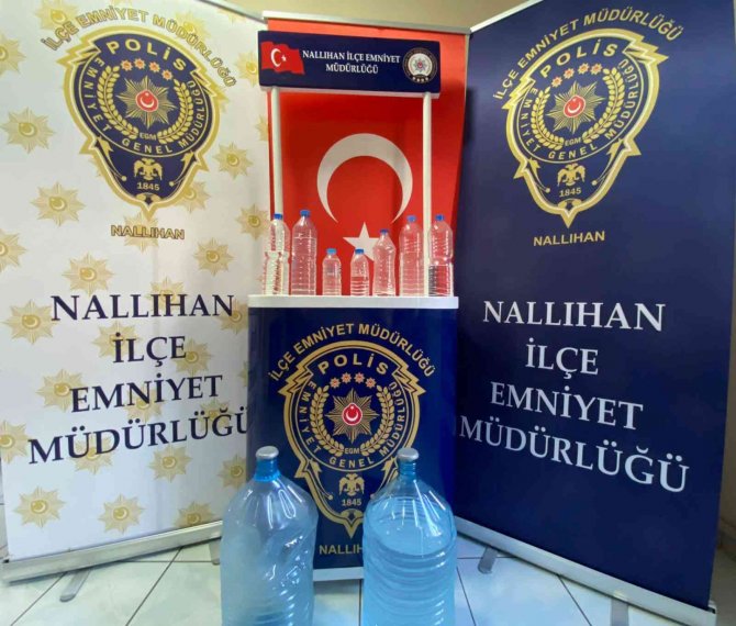 Nallıhan’da Kaçak Alkol Operasyonu