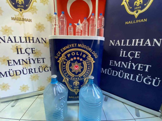 Nallıhan’da Kaçak Alkol Operasyonu