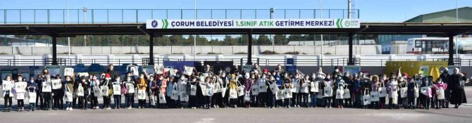 Minik Öğrenciler Atık Getirme Merkezi Ziyaret Etti