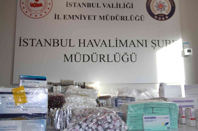 İ̇stanbul Havalimanı’nda 15 Milyon Tl’lik Kaçak İlaç Operasyonu