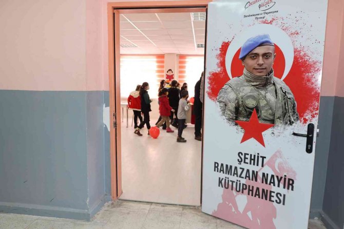 Şehidin İsmi Okulun Kütüphanesinde Yaşatılacak