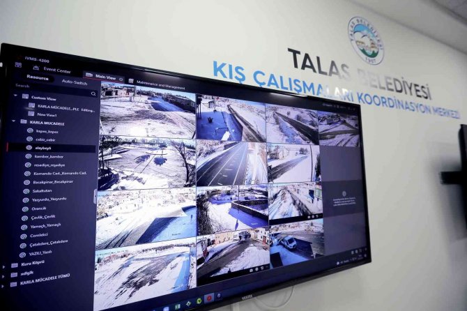Talas’ta Kış Çalışmaları Aralıksız Sürüyor