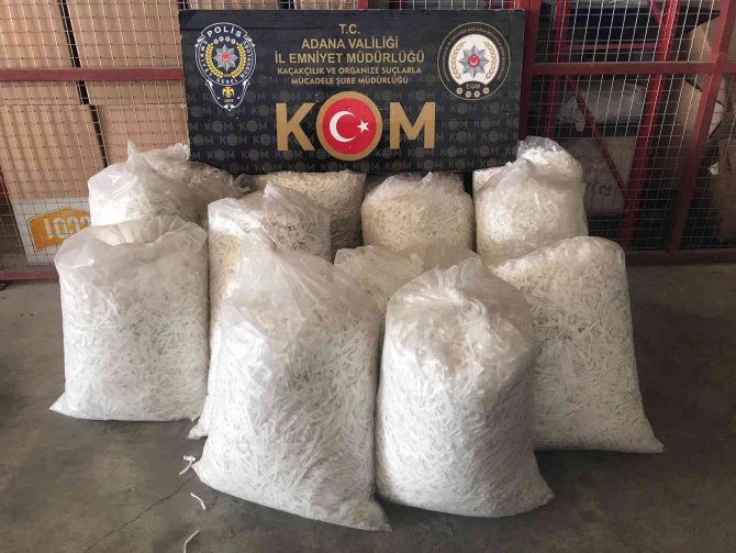 Adana’da 1.5 Ton Kaçak Tütün Ele Geçirildi