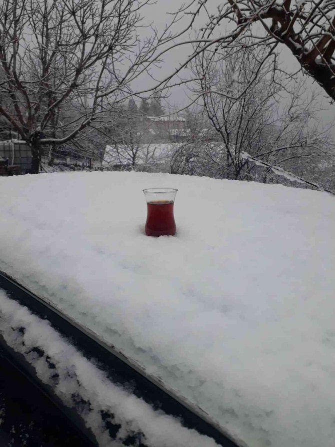 Adana’nın Kuzeyinde Kar Sevinci