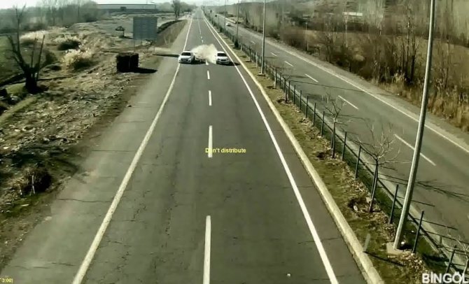 Bingöl’de 2021 Yılı İçindeki Kazalar Güvenlik Kameralarına Yansıdı
