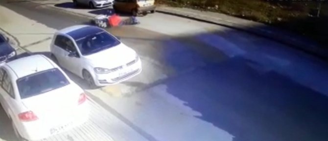 Bursa’da Görünmez Kaza Güvenlik Kamerasında