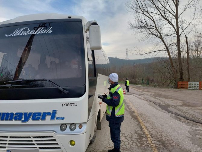 Jandarmadan Yolcu Minibüslerine Sıkı Denetim