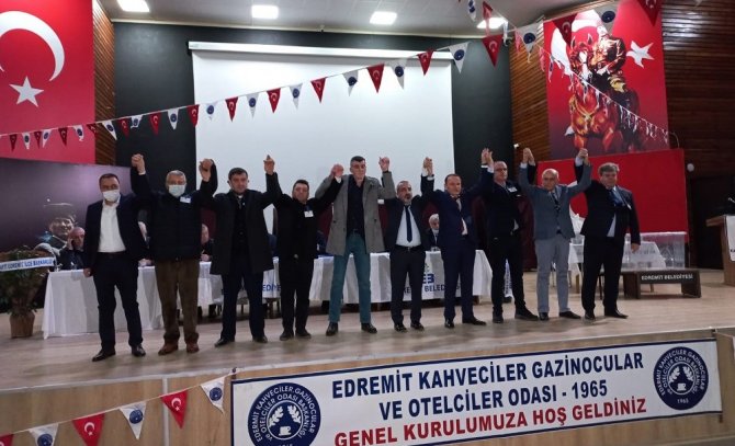 Edremit Kahveciler Odası Mustafa Aydoğan İle ‘Devam’ Dedi
