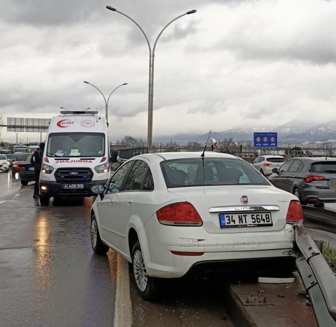 Kocaeli’de Hatalı Sollama Kazaya Sebep Oldu: 1 Yaralı
