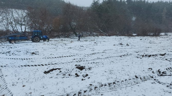 Kar Yağışı Maski̇’nin Çalışmalarına Engel Olmadı
