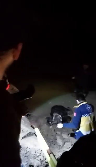 Kapalı Yola Giren Otomobil Kanala Düştü: 3 Yaralı