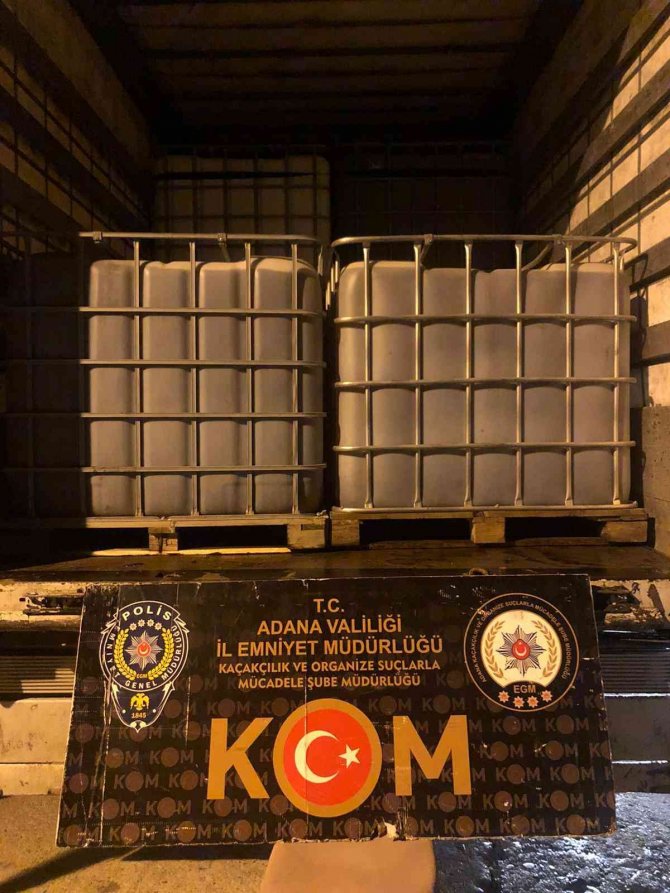 Adana’da Bin 300 Litre Kaçak Akaryakıt Ele Geçirildi