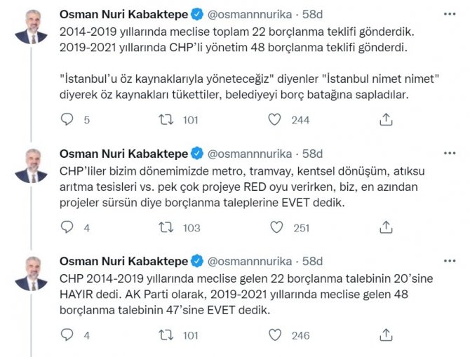 Ak Parti İ̇l Başkanı Kabaktepe’den İ̇mamoğlu’na Cevap: "En İyi Bildiği İş Engelleniyoruz Bahanesi"