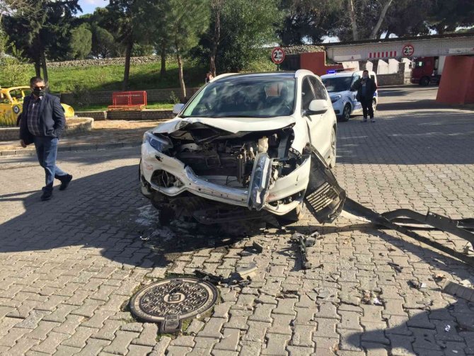 Aydın’da 2 Araç Kafa Kafaya Çarpıştı: 1 Yaralı
