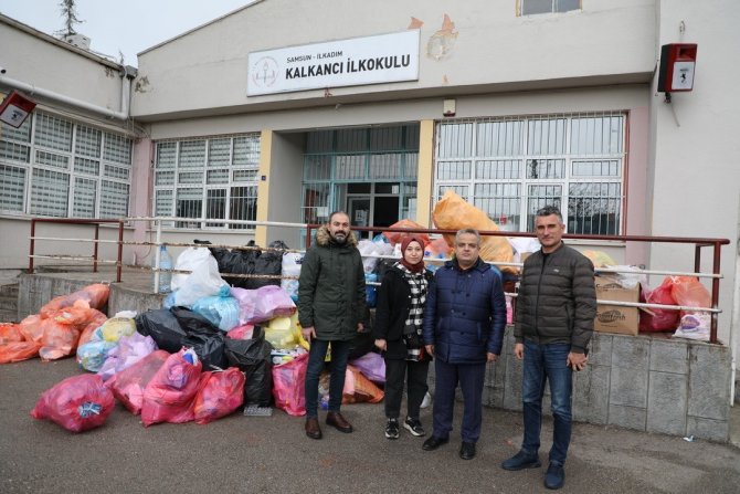 İ̇lkokul Öğrencileri 3,5 Ton Atığı Ekonomiye Kazandırdı