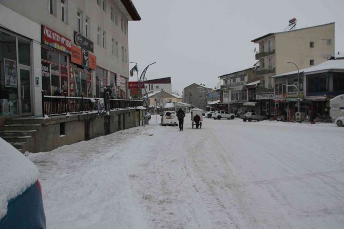 Malazgirt’te Kar Yağışı Hayatı Olumsuz Etkiledi