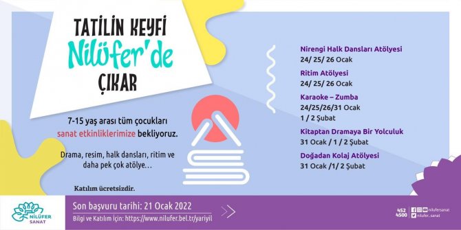 Öğrenciler Tatilin Keyfini Nilüfer’de Yaşayacak
