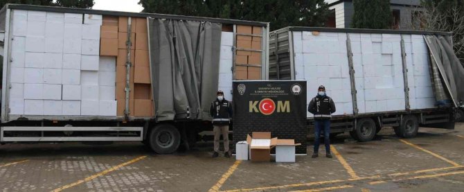 Durdurulan Tırda 14 Milyon 690 Bin Adet Makaron Ele Geçirildi