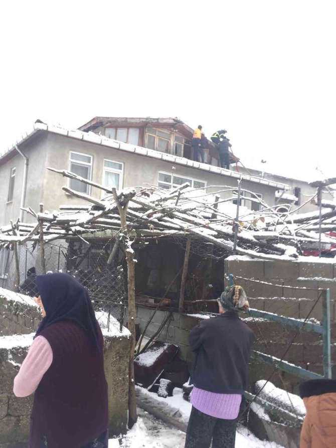 Emekli İmamın Evinde Yangın Çıktı