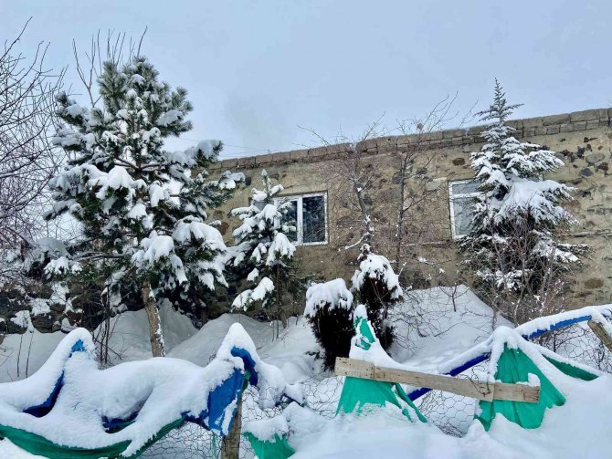 Ağrı’da Evler Kara Gömüldü
