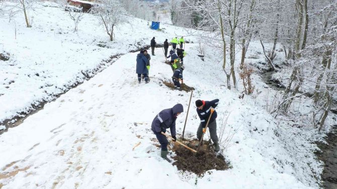 Damlar Vadisi Milet Bahçesi’nde Çalışmalar Sürüyor