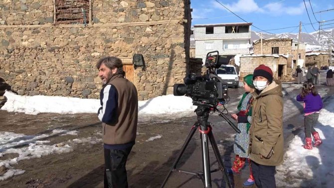 Düz Köyü Film Setine Döndü
