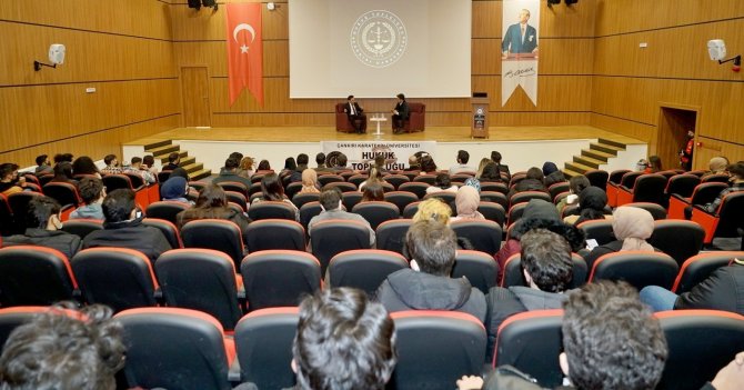 Çakü Hukuk Fakültesi Öğrencileri Çankırı Baro Başkanı Avukat Mustafa Deniz İle Buluştu