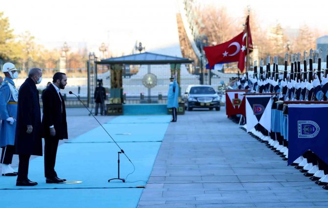 Cumhurbaşkanı Erdoğan, El Salvador Cumhurbaşkanı Bukele’yi Resmi Törenle Karşıladı
